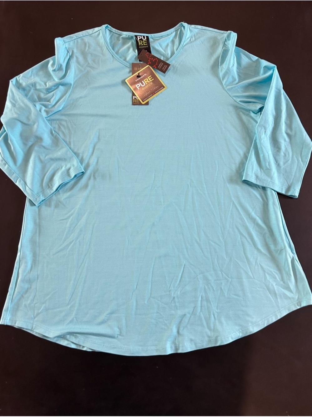 Pure Essentials Aqua Blue Half Sleeve Shirt